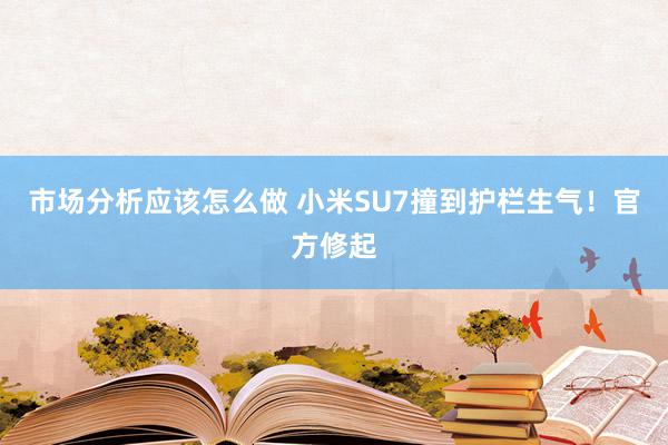 市场分析应该怎么做 小米SU7撞到护栏生气！官方修起