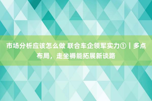 市场分析应该怎么做 联合车企领军实力①｜多点布局，走坐褥能拓展新谈路