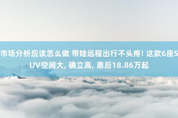 市场分析应该怎么做 带娃远程出行不头疼! 这款6座SUV空间大, 确立高, 惠后18.86万起