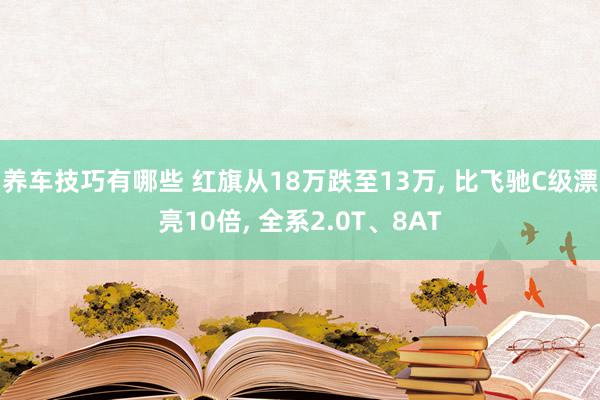 养车技巧有哪些 红旗从18万跌至13万, 比飞驰C级漂亮10倍, 全系2.0T、8AT