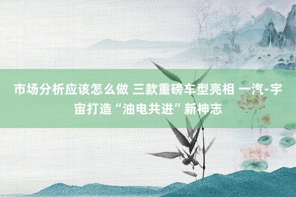 市场分析应该怎么做 三款重磅车型亮相 一汽-宇宙打造“油电共进”新神志